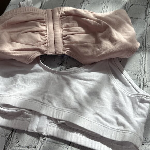 Fruit of the Loom 2 Pack 38 Women Soft Front Closure Cotton Bra NEW Pink White - Picture 15 of 15